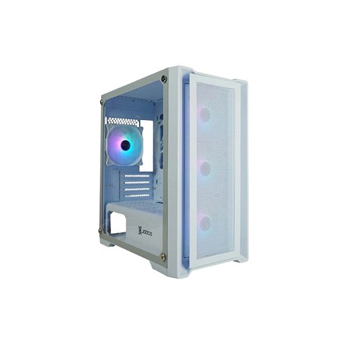 Xtreme XJOGOS M211WH RGB Mid Tower ATX Desktop White Gaming Case