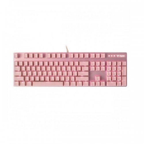 RAPOO V500 PRO BACKLIT USB MECHANICAL GAMING KEYBOARD PINK