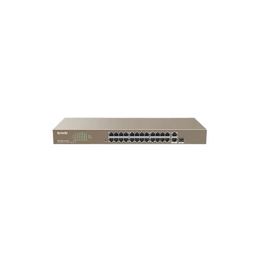 TENDA TEF1226P-24-410W 24FE+2GE/1SFP SMART SWITCH WITH 24-PORT POE