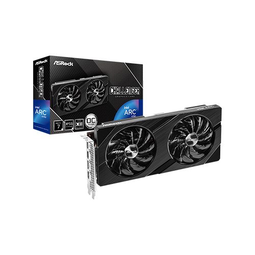 ASROCK INTEL ARC A750 CHALLENGER D 8GB OC GDDR6 GRAPHICS CARD