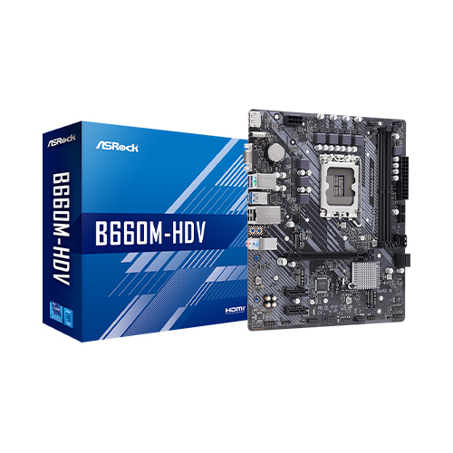 ASROCK B660M-HDV 13TH GEN MICRO ATX INTEL MOTHERBOARD