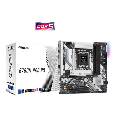 ASRock B760M Pro RS DDR5 Intel 14th Gen Micro ATX Motherboard