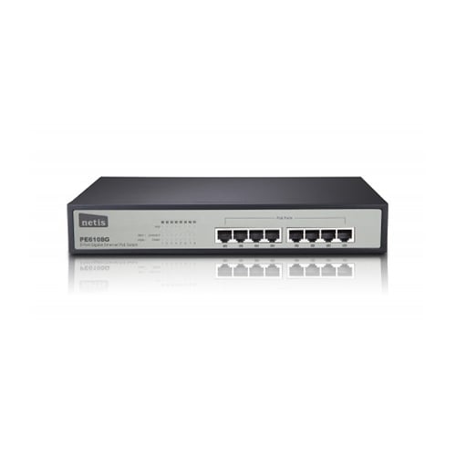 Netis PE6108G Gigabit 8 Port Ethernet PoE Switch