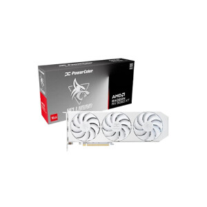 Powercolor RX9060XT 16G-L/OC/WHITE Hellhound Spectral AMD Radeon RX 9060 XT 16GB GDDR6 White Graphics Card