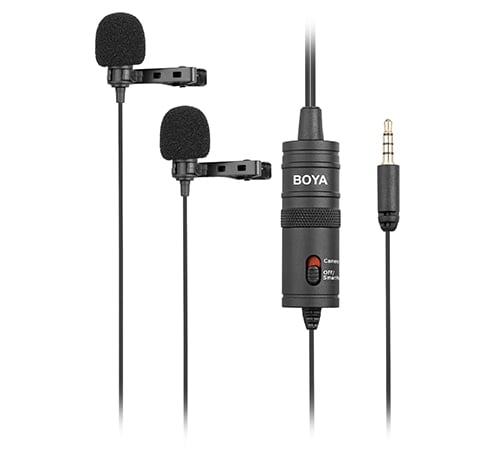 Boya BY-M1DM Dual Omni-directional Lavalier Microphone