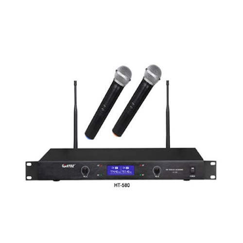 HTDZ HT-580 Wireless Microphone System (1 Hand + 1 Tie or 2 Hand)