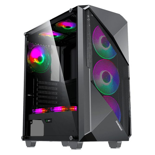 Gamemax Revolt 3606 Tempered Glass ATX ARGB Gaming Case (Black)