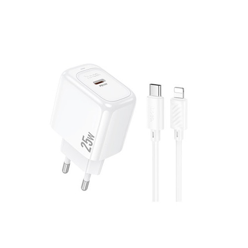 Hoco CS53A 25W PD Wall Charger with Lightning Cable