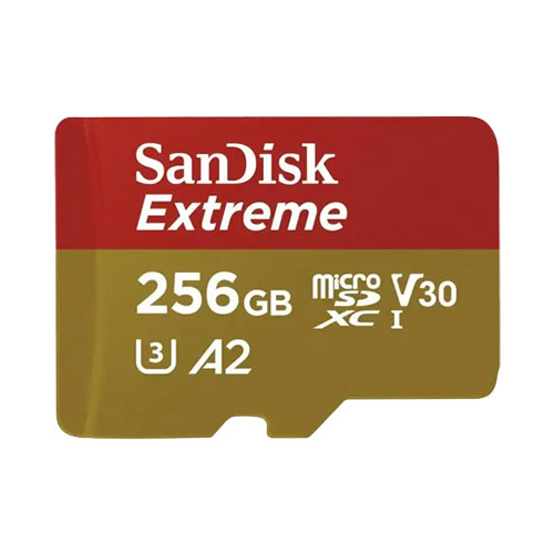 SANDISK EXTREME 256GB 190MBPS MICROSDXC UHS-I MEMORY CARD