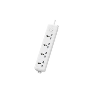 Deli CT703 2 Pin 4 Port 3 Meter Power Strip White