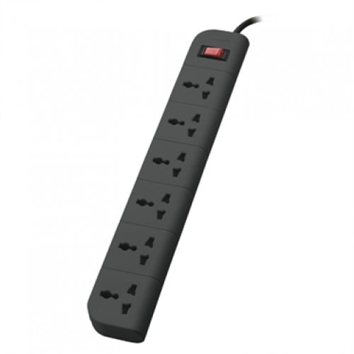 Belkin Power Stribe 6 Port 2 Meter Gray Economy Series