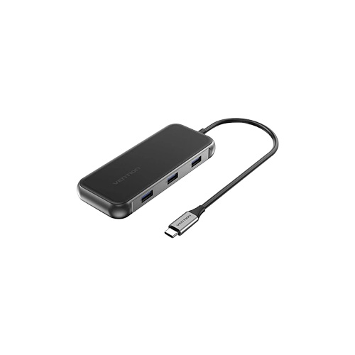 Vention TFKHB Type-C Male to Tri USB 3.0, HDMI, VGA, LAN Multiport Converter