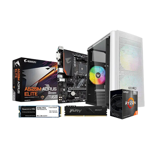 AMD RYZEN 5 5600G GIGABYTE A520M AORUS ELITE 8GB RAM 256GB SSD BUDGET PC