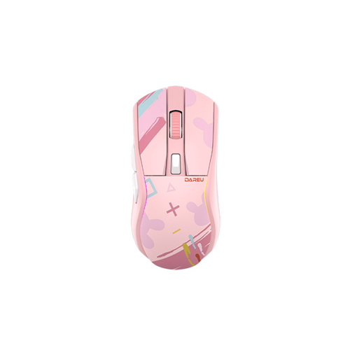 Dareu A950 Pink Tri-Mode Gaming Mouse With Charging Dock
