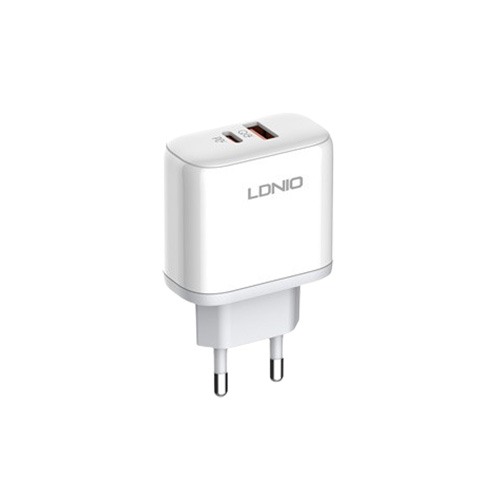 LDNIO A2526C 45W Dual USB QC4.0 Super Fast White Charger