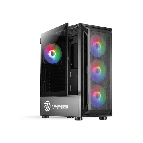 REVENGER JETFIRE 2 RGB GAMING CASE (BLACK)