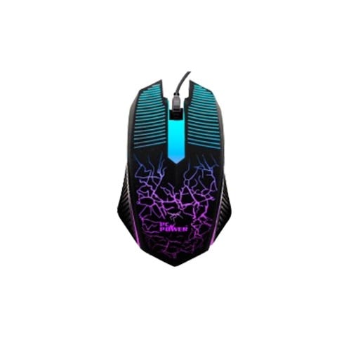 PC Power PCGMG17 Wired Gaming Mouse (Black)