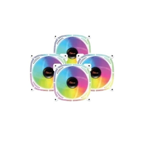 Pc Power IRISH SPECTRUM F20 4 In 1 ARGB Cooling White Case Fan