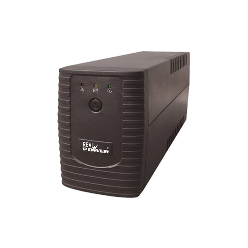 REAL POWER 650VA UPS BUILT-IN AVR AND SURGE PROTECTION