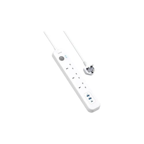 Anker PowerExtend USB Type-C 3 Plug White Power Strip