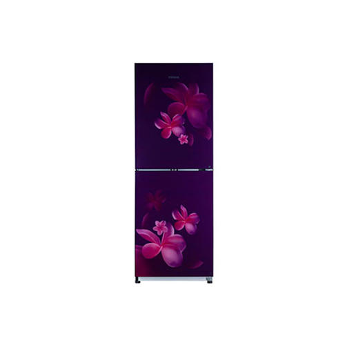 KONKA 27KRT8CZG 15 CFT UPPER FREEZER GLASS DOOR FLOWER REFRIGERATOR