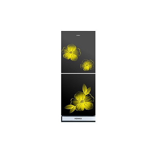 KONKA KRB-230GB-Glass Mirror 230 Ltr Bottom Freezer 2-Door Refrigerator