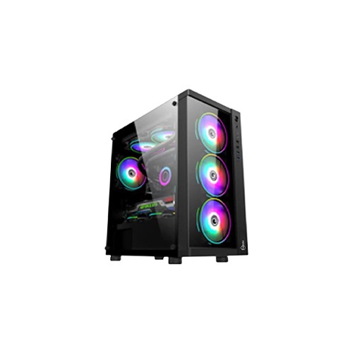 Carbono CG02XZ M-ATX Mid Tower Gaming Case (Black)