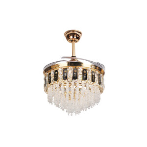 Qulik Q-K6251 48 Inch Decorative Chandelier Ceiling Fan With Light and Remote